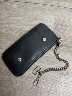 Leather Chain Biker Wallet